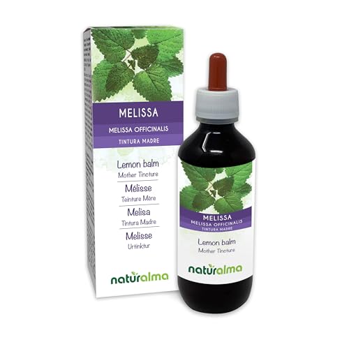 Lemon Balm (Melissa officinalis) Leaves Alcohol-Free Mother Tincture Naturalma | Liquid Extract Drops 120 ml | Food Supplement | Vegan